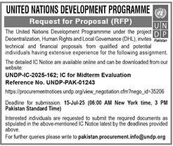 United Nations Development Programme Tender Notice